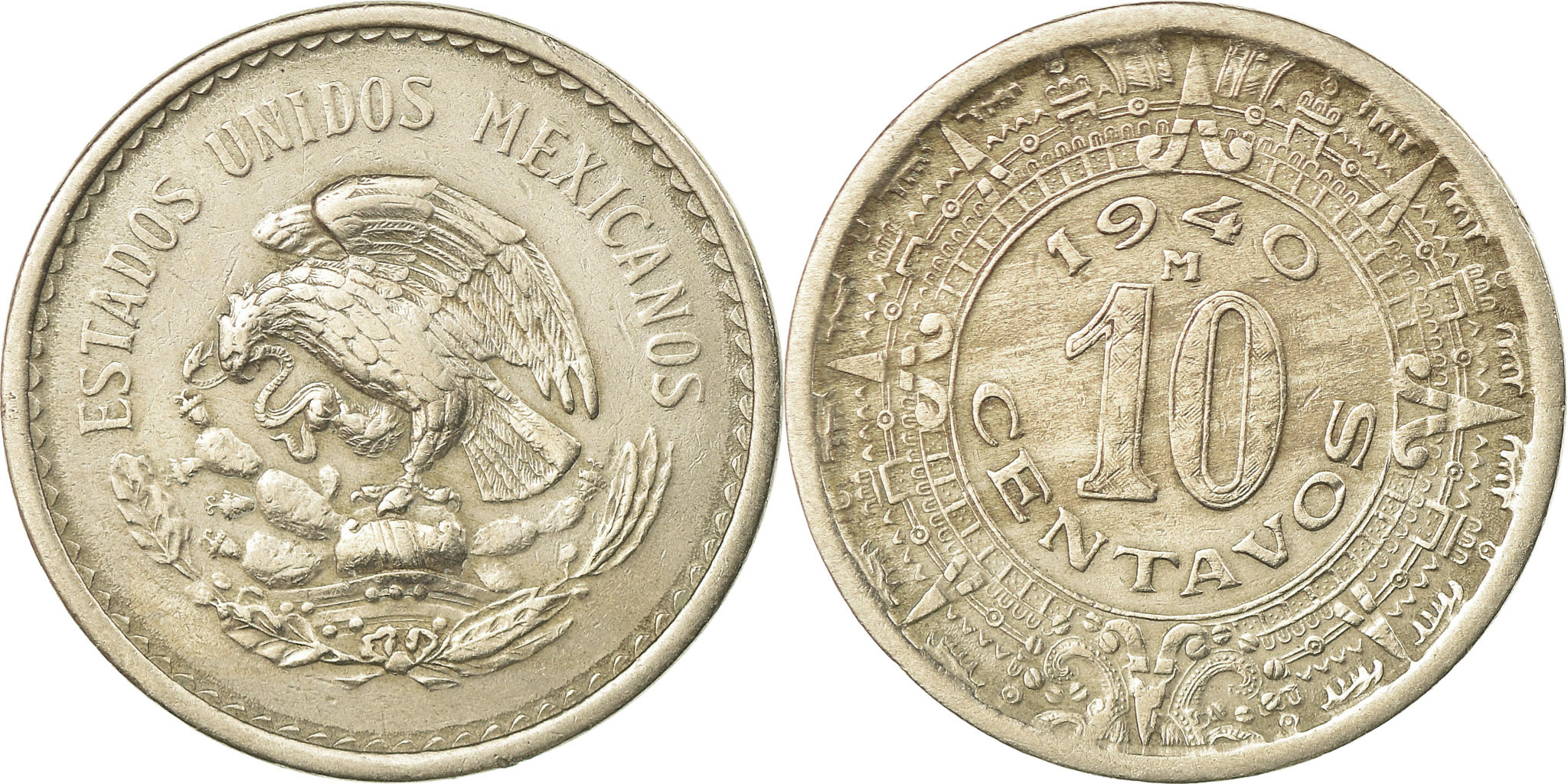 Coin, Mexico, 10 Centavos, 1940, Mexico City, , Copper-nickel, KM:432