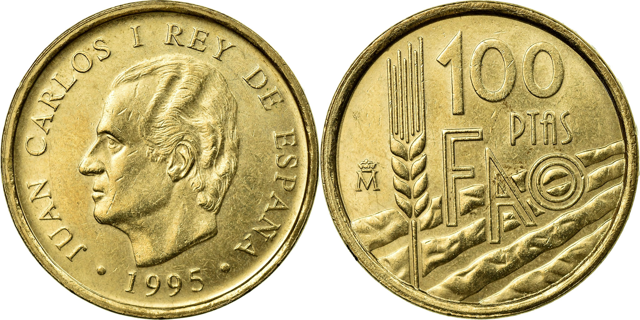 Coin, Spain, Juan Carlos I, F.A.O., 100 Pesetas, 1995, Madrid,
