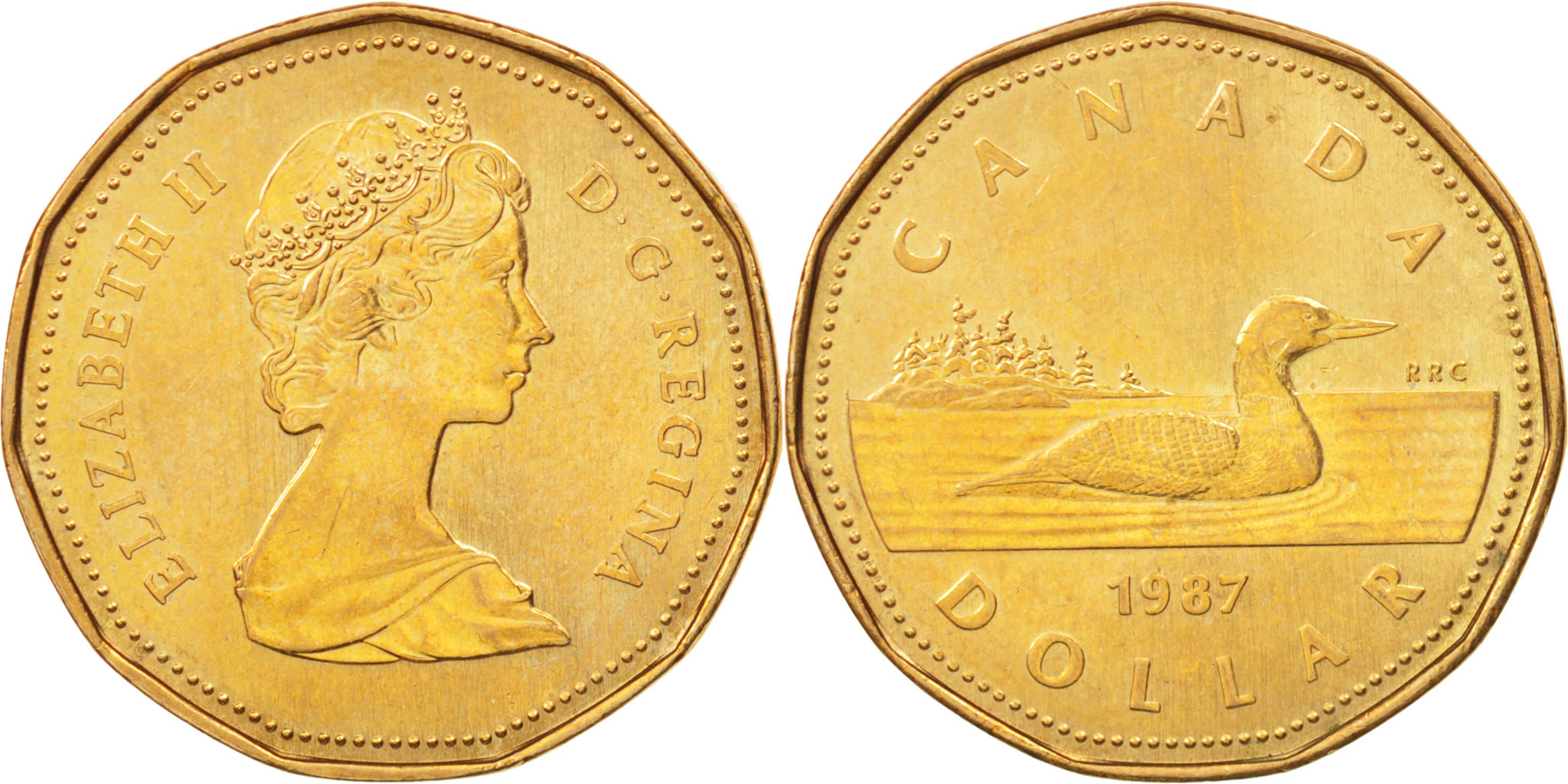 Royal Canadian Mint 1987 ロイヤル カナダ造幣局 + プルーフセット シルバー ドル 7 コインセット ミント