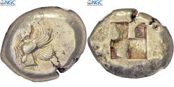 Ancient Coins - Mysia, Stater, ca. 550-450 BC, Kyzikos, Electrum, NGC,