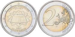 World Coins - Slovenia, 2 Euro, Treaty of Rome, 2007, Vantaa, Bi-Metallic, , KM:106