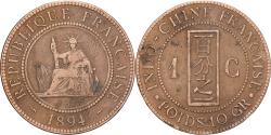 World Coins - French Indochina, Cent, 1894, Paris, Bronze, , Lecompte:45, KM:1
