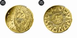 World Coins - France, 5 Euro, Signes Astrologiques - Lion, BE, 2026, Monnaie de Paris, Gold