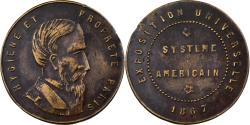 World Coins - France, Medal, Exposition Universelle, Hygiène, Système Américain, 1867