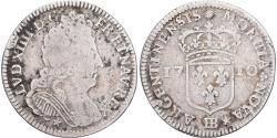 World Coins - France, Louis XIV, 10 Sols-1/8 Ecu, 11 Sols de Strasbourg, 1710, Strasbourg