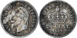 World Coins - Coin, France, Napoleon III, Napoléon III, 20 Centimes, 1867, Bordeaux