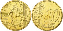 World Coins - France, 10 Euro Cent, BU, 2002, MDP, Nordic gold, , KM:1285