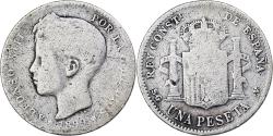 World Coins - Spain, Alfonso XIII, 1 Peseta, 1899, vega, Silver, , KM:706