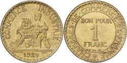 World Coins - France, 1 Franc, Chambre de commerce, 1925, Paris, Cupro-Aluminium,