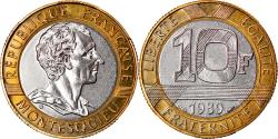 World Coins - Coin, France, Montesquieu, 10 Francs, 1989, Paris, BU, , Bi-Metallic