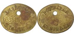 World Coins - France, Token, Mines de Bruay, Poudrière Centrale, Brass,