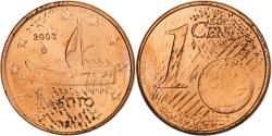 World Coins - Greece, Euro Cent, 2003, Athens, Copper Plated Steel, , KM:181
