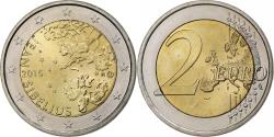 World Coins - Finland, 2 Euro, Jean Sibelius, 2015, Vantaa, Bi-Metallic,