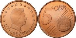 World Coins - Luxembourg, 5 Euro Cent, 2003, Utrecht, Copper Plated Steel,