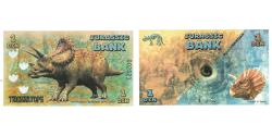 World Coins - Banknote, Spain, Tourist Banknote, 2015, JURASSIC BANK 1 DIN, UNC(65-70)