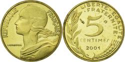 World Coins - Coin, France, Marianne, 5 Centimes, 2001, , Aluminum-Bronze