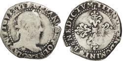 World Coins - Coin, France, Demi Franc, 1576, Nantes, , Silver, Sombart:4716