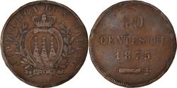 World Coins - Coin, San Marino, 10 Centesimi, 1875, , Copper, KM:2