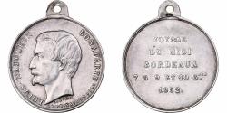 World Coins - France, Medal, Napoléon III, Voyage du Midi - Bordeaux, 1852, Silver, Caqué