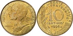 World Coins - France, 10 Centimes, Marianne, 1996, Pessac, Aluminum-Bronze,