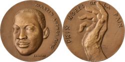 World Coins - France, Medal, Martin Luther King, Prix nobel de la Paix, 1966, Bronze