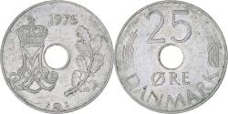 World Coins - Coin, Denmark, 25 Öre, 1975