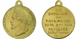 World Coins - France, Medal, Napoléon III, Elu Empereur, 1852, Brass, Montagny,