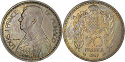 World Coins - Coin, Monaco, Louis II, 20 Francs, Vingt, 1947, , Copper-nickel