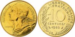 World Coins - France, 10 Centimes, Marianne, 1982, Monnaie de Paris, série FDC