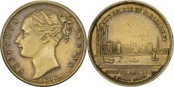World Coins - United Kingdom, Token, Victoria Regina, New Houses Parliament, London, 1847