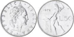 World Coins - Coin, Italy, 50 Lire, 1972, Rome, , Stainless Steel, KM:95.1