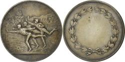 World Coins - France, Medal, Sport, Silvered bronze, Art Nouveau,