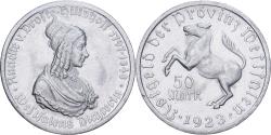 World Coins - Germany, 50 Mark, 1923, Westphalie-Annette Von Droste-Hulshoff., Aluminium