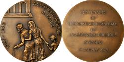 World Coins - France, Medal, Centenaire de l'Assistance Publique à Paris, 1949, De Hérain