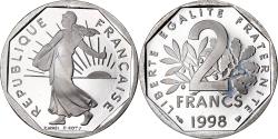 World Coins - Coin, France, Semeuse, 2 Francs, 1998, Paris, Proof, , Nickel, KM:942.2