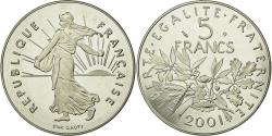 World Coins - Coin, France, Semeuse, 5 Francs, 2001, Paris, BE, , Nickel Clad