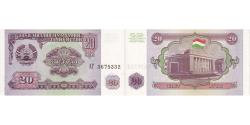 World Coins - Tajikistan, 20 Rubles, 1994, KM:4a, UNC(65-70)