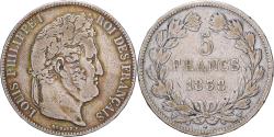 World Coins - France, Louis Philippe I, 5 Francs, 1838, Lille, Silver, , Gadoury:678