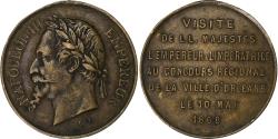 World Coins - France, Medal, Napoléon III, Concours Régional de la Ville d'Orléans, 1868