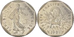 World Coins - Coin, France, Semeuse, 2 Francs, 1981, , Nickel, KM:942.1, Gadoury:547