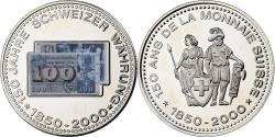 World Coins - Switzerland, Medal, 150 Ans de la Monnaie Suisse, 100 FRANCS, 2000