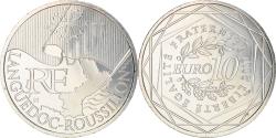 World Coins - France, 10 Euro, Languedoc-Rousillon, 2010, , Silver