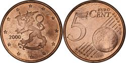World Coins - Finland, 5 Euro Cent, 2000, Vantaa, , Copper Plated Steel, KM:100