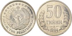 World Coins - Coin, Uzbekistan, 50 Tiyin, 1994, , Nickel Clad Steel, KM:6.1