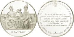 World Coins - France, Medal, Le fac-similé, Sciences & Technologies, , Silver