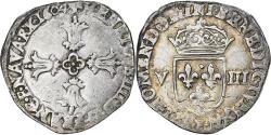 World Coins - France, Henri IV, 1/8 Ecu, 1604, Bayonne, 3rd type, , Silver