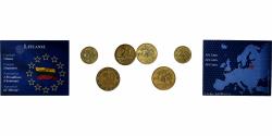 World Coins - Lithuania, 10 + 20 + 50 centu, 2000, Vilnius, Brass,
