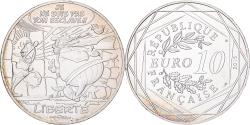 World Coins - France, 10 Euro, Asterix Liberté La rose et le glaive, 2015, Silver,