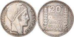 World Coins - Coin, France, Turin, 20 Francs, 1937, Paris, , Silver, KM:879