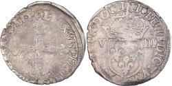 World Coins - Coin, France, Henri III, 1/8 Ecu, 1583, Nantes, , Silver, Duplessy:1134
